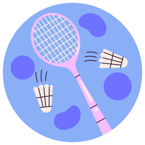 bádminton gratis sticker