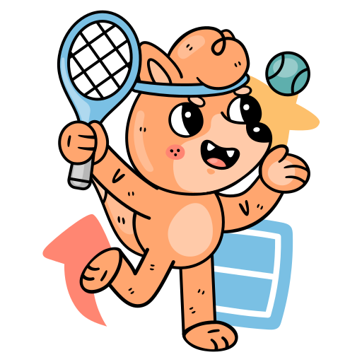 Tennis free sticker