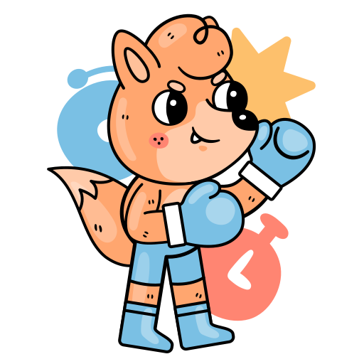 Boxing free sticker