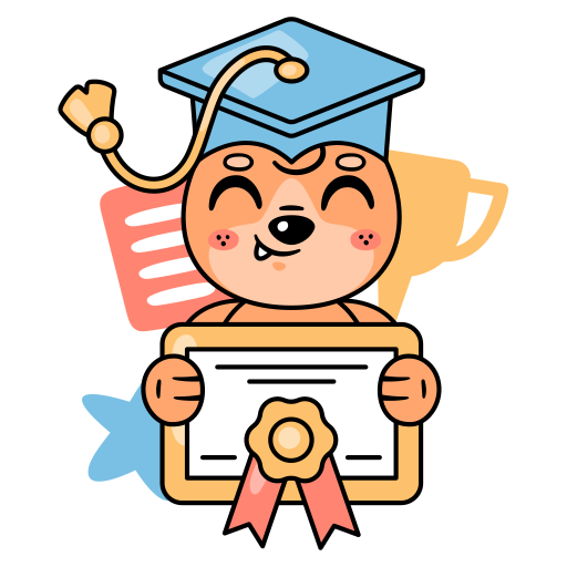 diploma gratis sticker