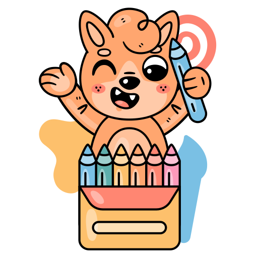 lápices de color gratis sticker