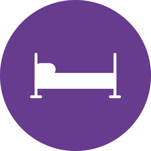 cama individual icono gratis