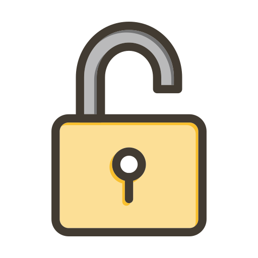 desbloqueado icono gratis