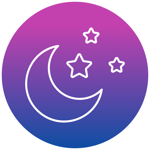 luna creciente icono gratis