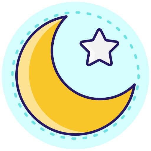 luna y estrella icono gratis