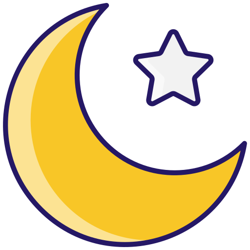 luna y estrella icono gratis