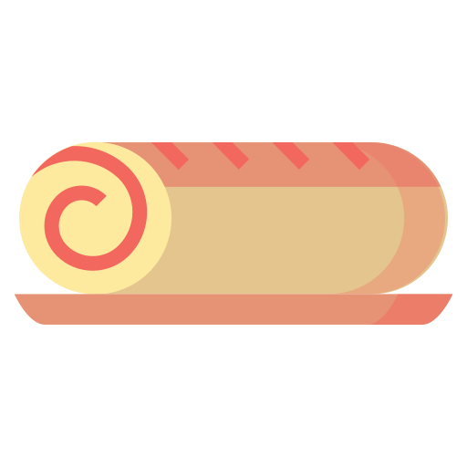 pastel de rollo icono gratis