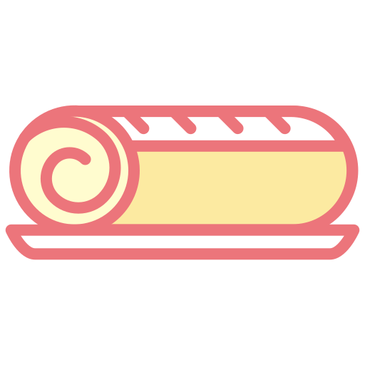 pastel de rollo icono gratis