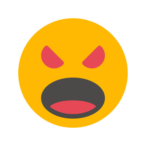 enojado icono gratis