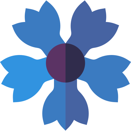 Cornflower Basic Straight Flat icon