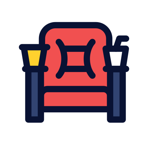 asiento de cine icono gratis