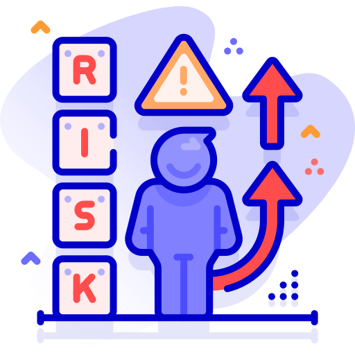 evaluación de riesgos icono gratis