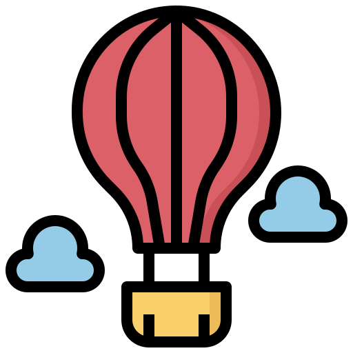 Hot air balloon Surang Lineal Color icon