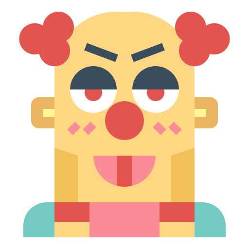 Clown free icon Clown free icon