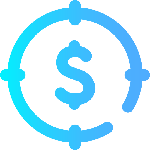 objectif financier Icône gratuit objectif financier Icône gratuit