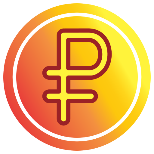 rublo ruso icono gratis