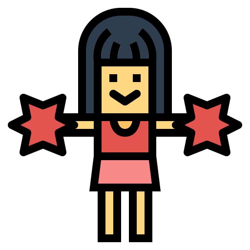 pom-pom girl Icône gratuit
