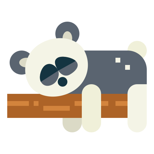 oso panda icono gratis