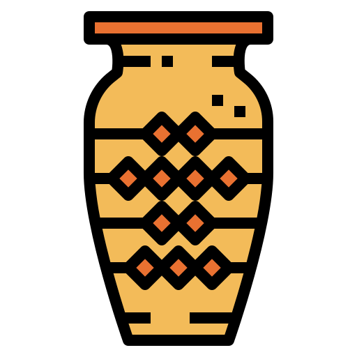 Vase Smalllikeart Lineal Color icon