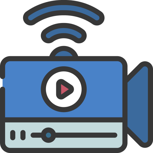 Streaming free icon