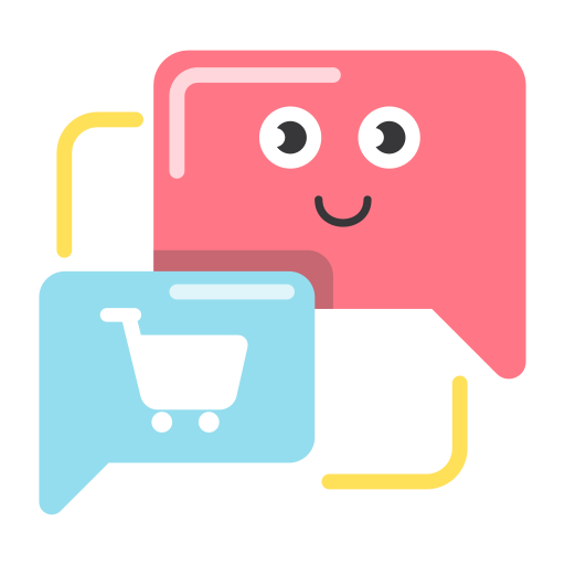 compras por chat icono gratis