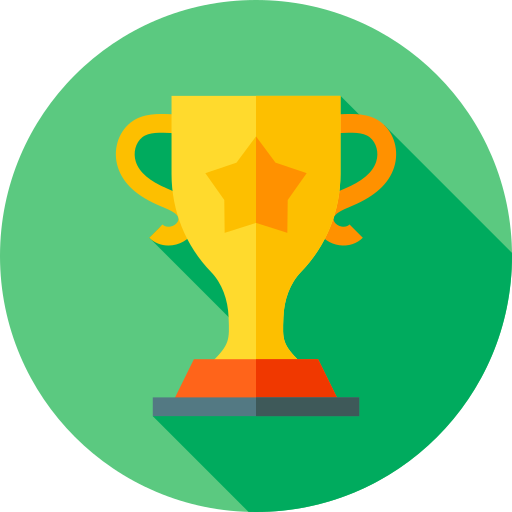 Trophy Flat Circular Flat icon