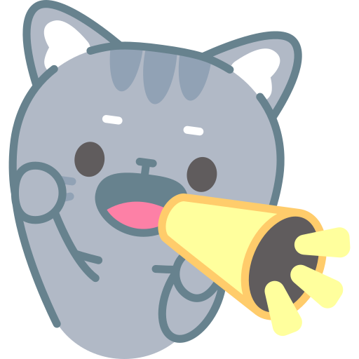 Megaphone free sticker