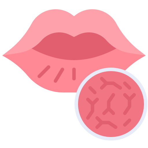 labios secos icono gratis