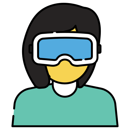 gafas de realidad virtual icono gratis