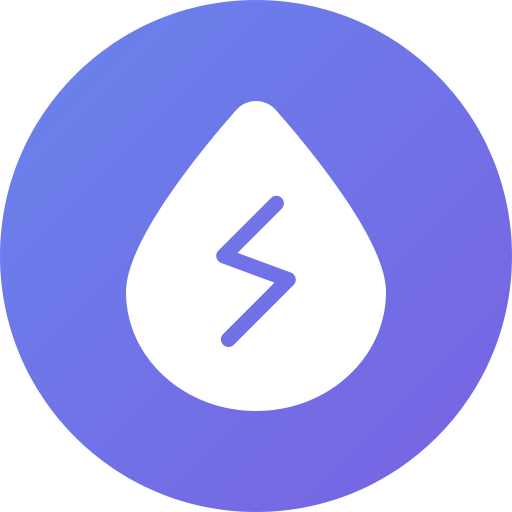 energía del agua icono gratis