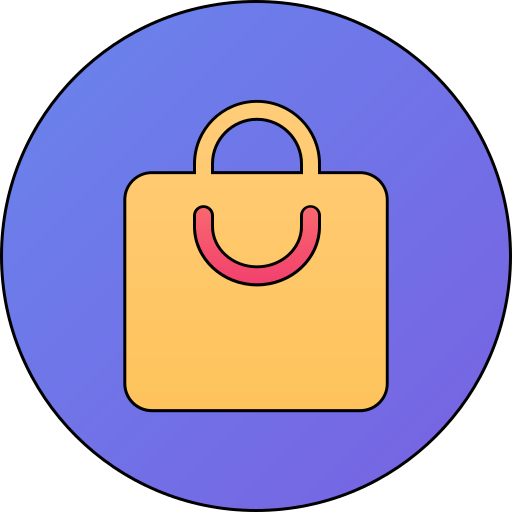 bolsa de compras grátis ícone