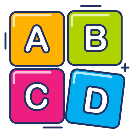 bloques abc icono gratis