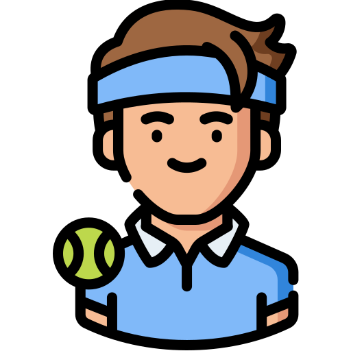 Jugador de tenis icono gratis