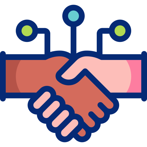 Digital collaboration free icon