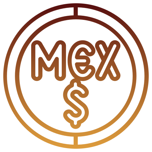 peso mexicano icono gratis