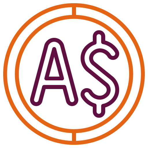 Австралийский доллар бесплатно иконка Австралийский доллар бесплатно иконка