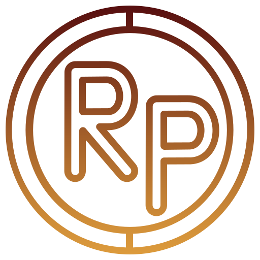 rupia indonesia icono gratis