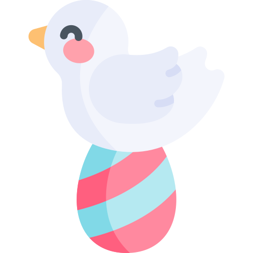 pájaro de pascua icono gratis