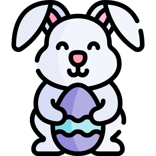 conejo de pascua icono gratis