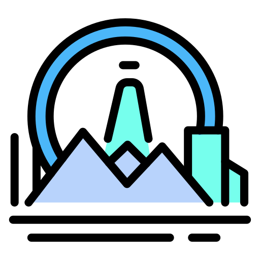 ciudad cibernética icono gratis