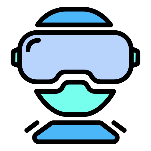 gafas de realidad virtual icono gratis