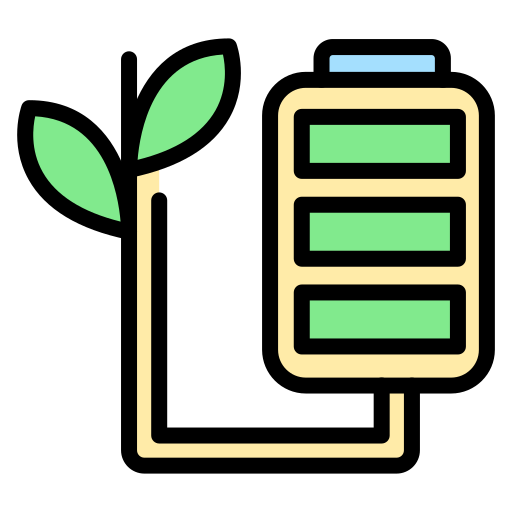batería ecológica icono gratis