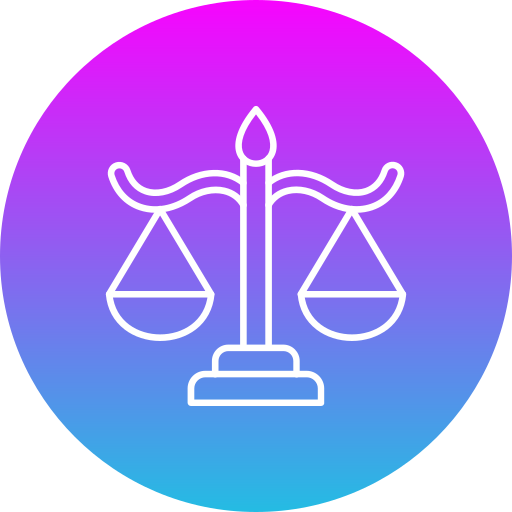 Justice scale free icon