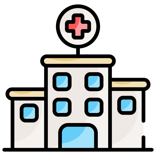 edificio hospitalario icono gratis