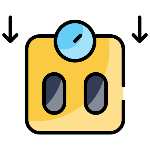 pérdida de peso icono gratis