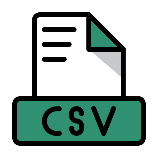 csv icono gratis