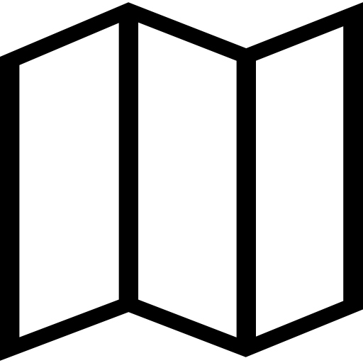 mapa vial icono gratis