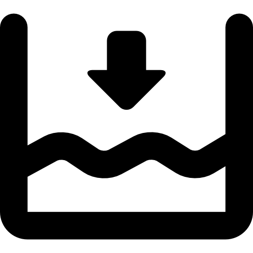 Below sea level Free Icon