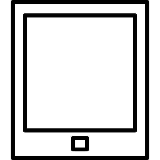 tableta cuadrada icono gratis