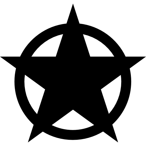 star in circle symbol